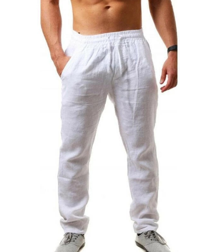 Pantalones de lino de verano para hombre - Naville