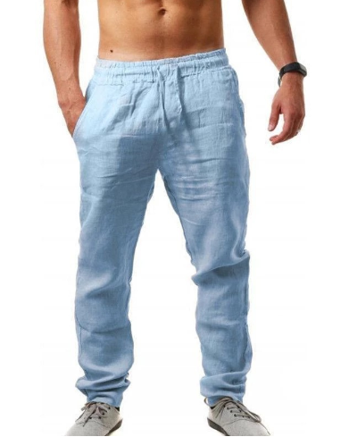 Pantalones de lino de verano para hombre - Naville