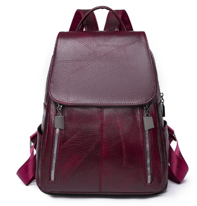 Zaino da donna in pelle alla moda | Borsa antifurto | Roswitha