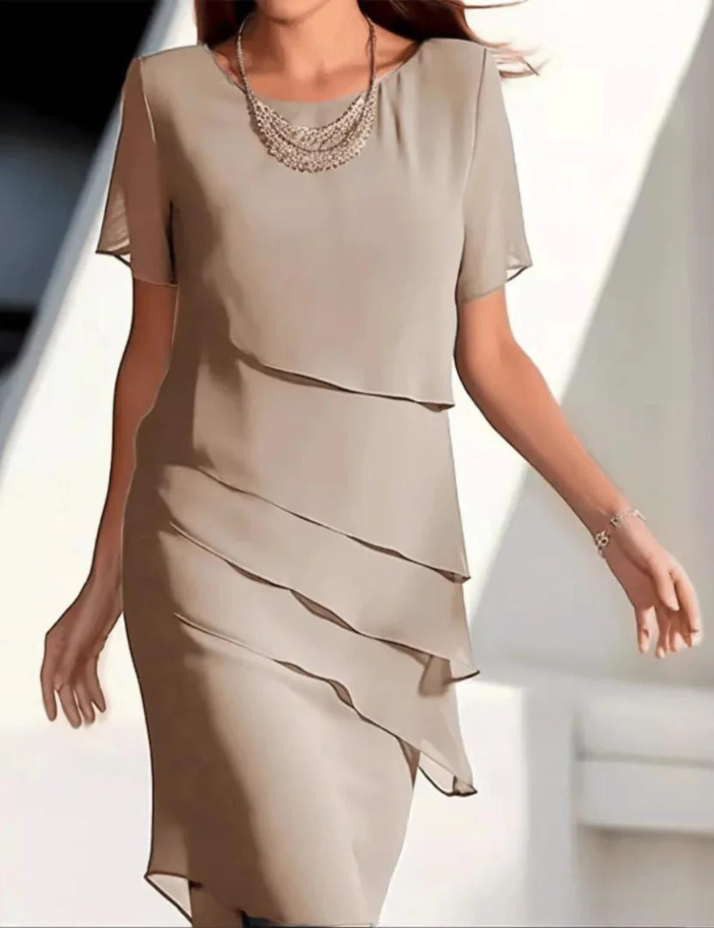 Elegante vestido de mujer en capas | Ideal para días de relax