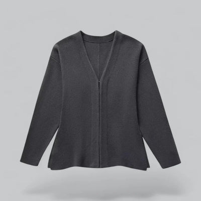 Elegante cárdigan de punto suave con cuello en V para mujer | Ideal para todas las estaciones