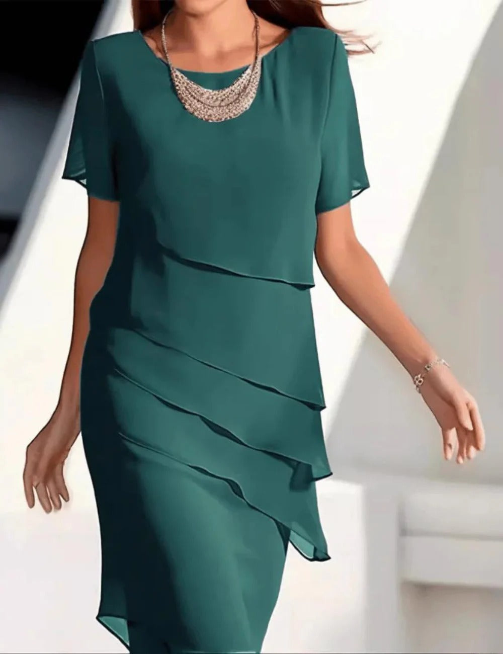 Elegante vestido de mujer en capas | Ideal para días de relax