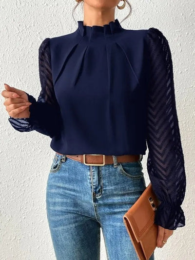 Elegante top de manga larga para mujer | Ideal para días de relax