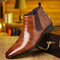 Botas Chelsea de piel con estampado de cocodrilo para hombre | Ideales para salidas de un día