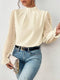 Elegante top de manga larga para mujer | Ideal para días de relax