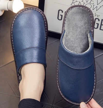 Pantuflas de piel lujosas y cómodas | Ideales para el día a día