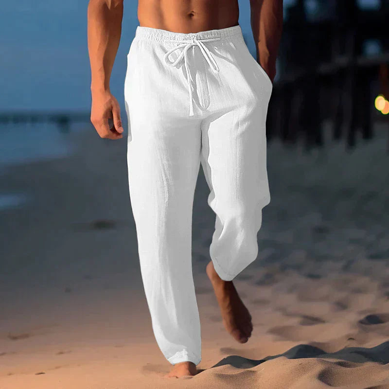 Pantalones de lino de verano para hombre - Naville