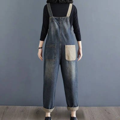 AGATA - Combinaison d'été élégante en jean pour femme