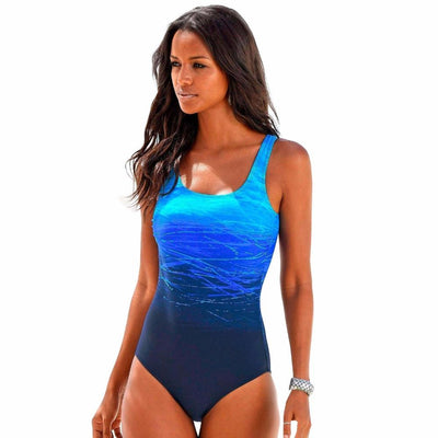 Traje de baño de una pieza con degradado ombré de Novalie