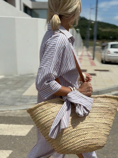 Lotte | Vestido camisero clásico a rayas