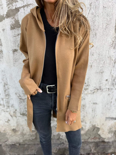 Gilet lungo da donna, tinta unita - Angelique