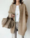 Cárdigan elegante en lana y mohair para otoño e invierno - mujer