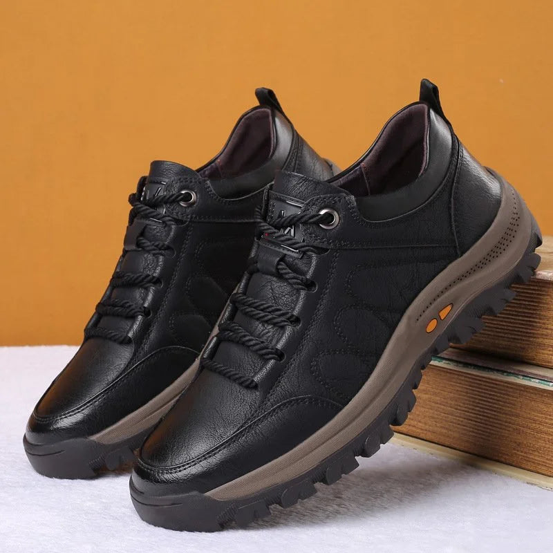 SCARPE ORTOPEDICHE DA UOMO IN PELLE