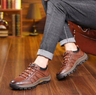 SCARPE ORTOPEDICHE DA UOMO IN PELLE