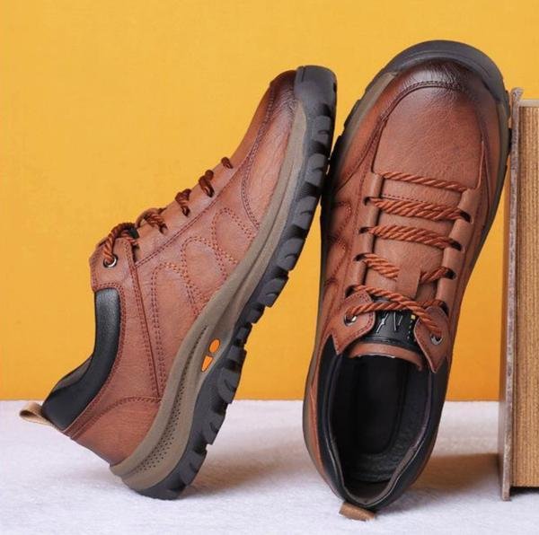SCARPE ORTOPEDICHE DA UOMO IN PELLE