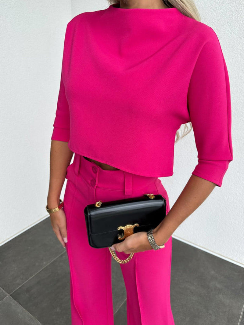Elegante conjunto de dos piezas para mujer