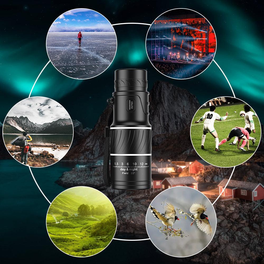 CloseView - Robusto telescopio per escursioni e osservazione della fauna selvatica