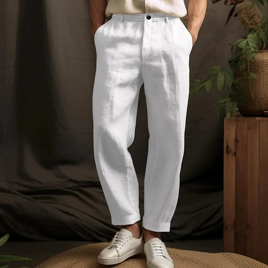 Paul&amp;Marc｜Pantalon d'été en lin pour homme