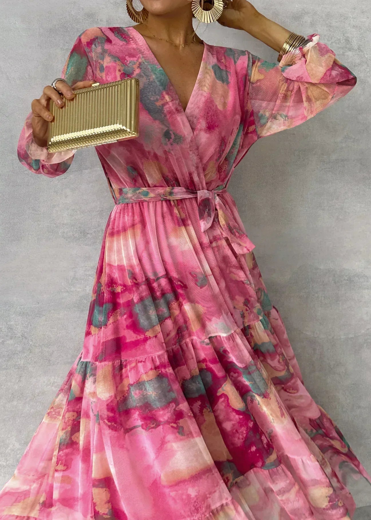 Abito estivo a maniche lunghe da donna - Moda moderna e casual