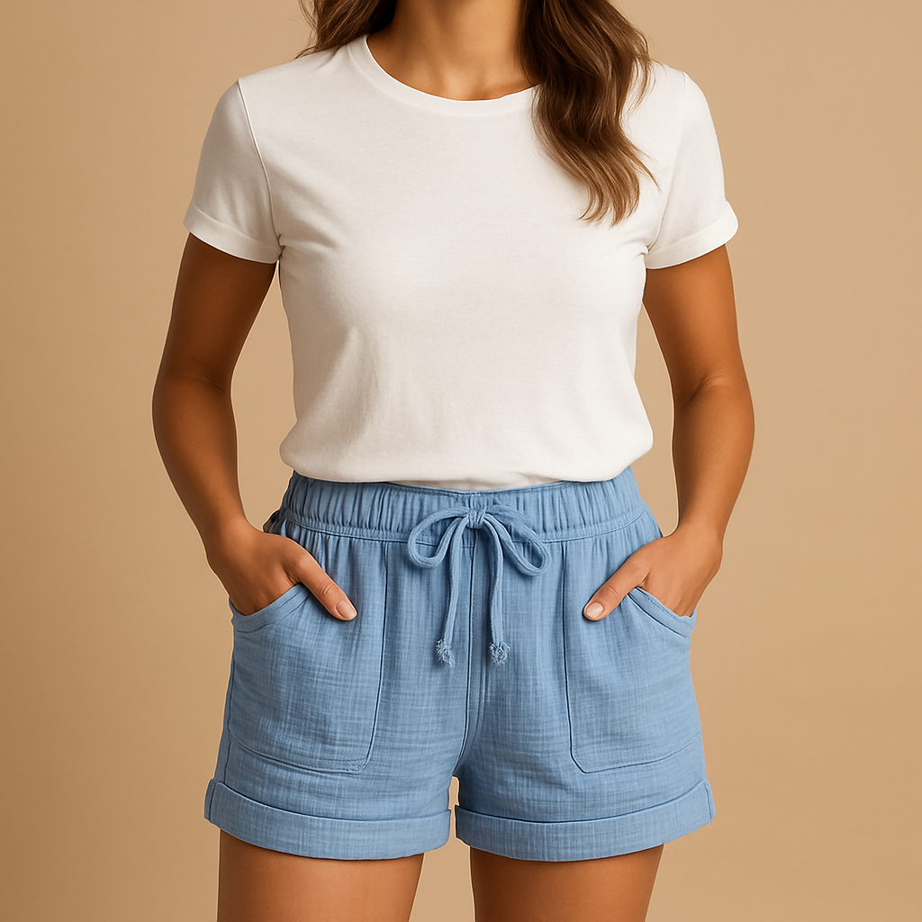Short d'été léger à taille élastique pour femme | Manya