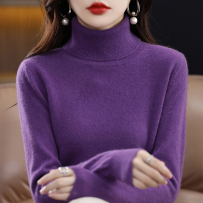 Maglia dolcevita da donna in cashmere di lusso - Elena