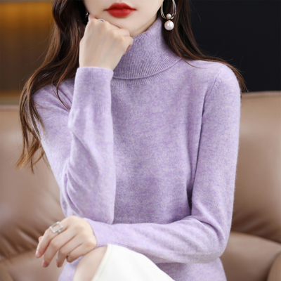 Maglia dolcevita da donna in cashmere di lusso - Elena
