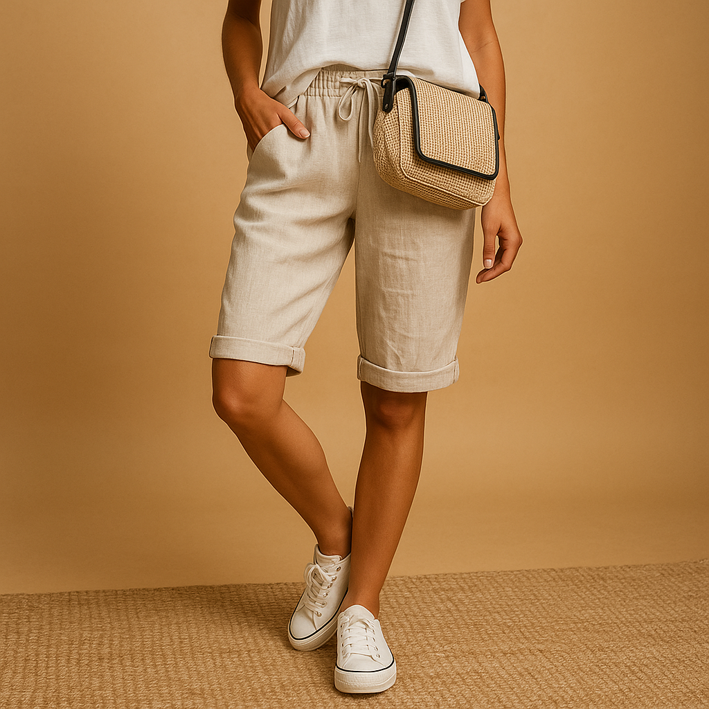 Pantaloni capri ariosi con elastico in vita per donna | Lotte