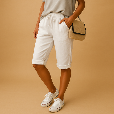 Pantaloni capri ariosi con elastico in vita per donna | Lotte