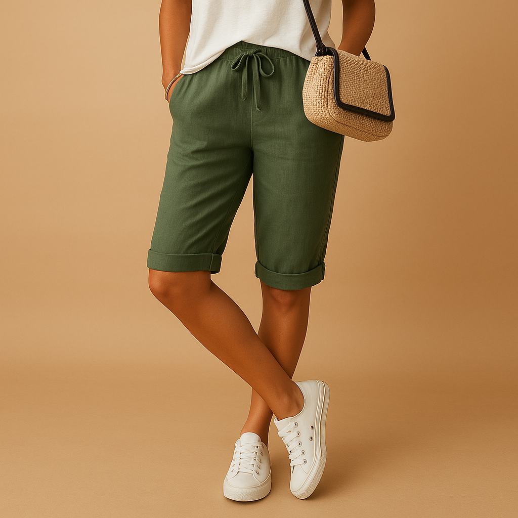 Pantaloni capri ariosi con elastico in vita per donna | Lotte