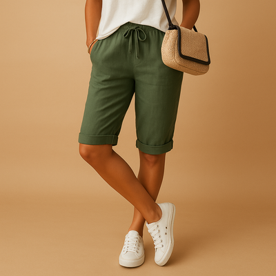 Pantaloni capri ariosi con elastico in vita per donna | Lotte