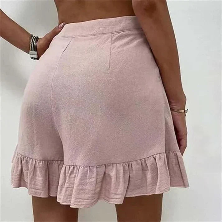 Noor - Pantaloncini eleganti a pieghe