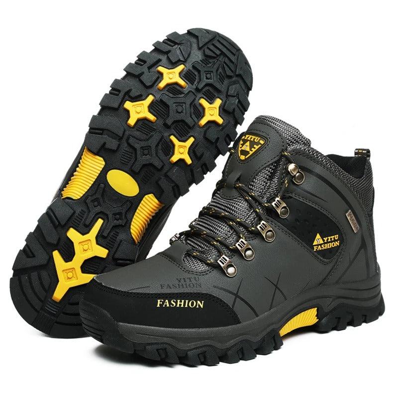 Zapatillas de cuero impermeables para hombre