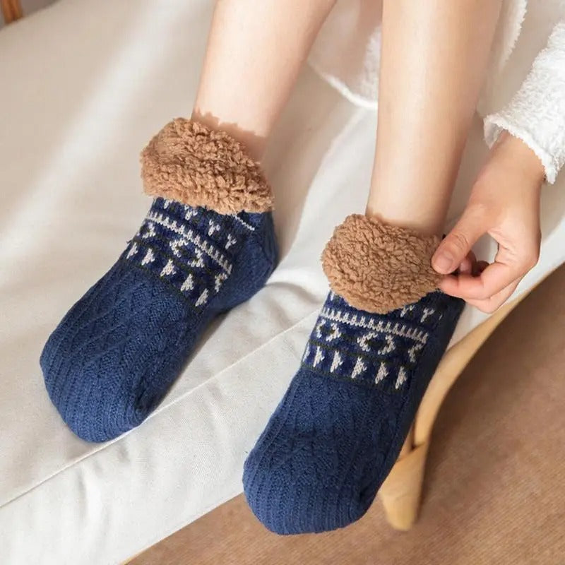 Chaussettes d'hiver antidérapantes pour l'intérieur