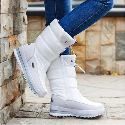 Botas de invierno gruesas y suaves para mujer.