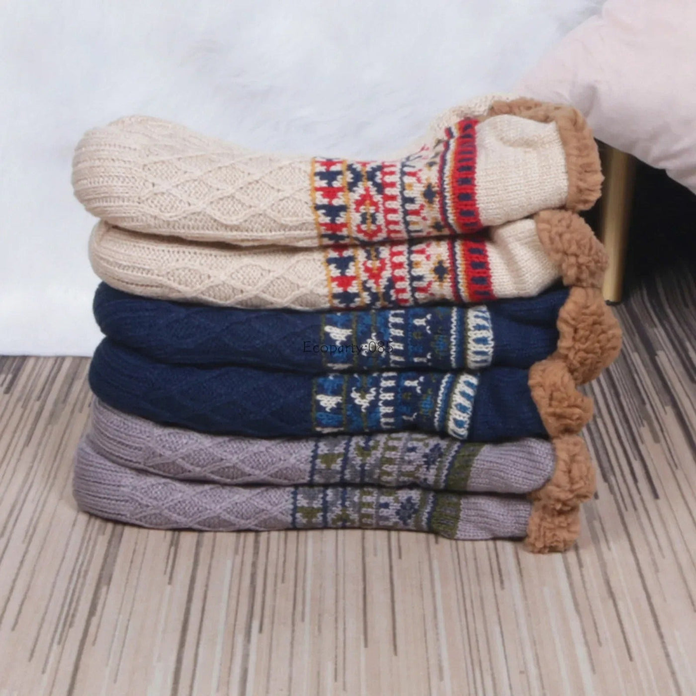 Chaussettes d'hiver antidérapantes pour l'intérieur