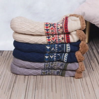 Chaussettes d'hiver antidérapantes pour l'intérieur
