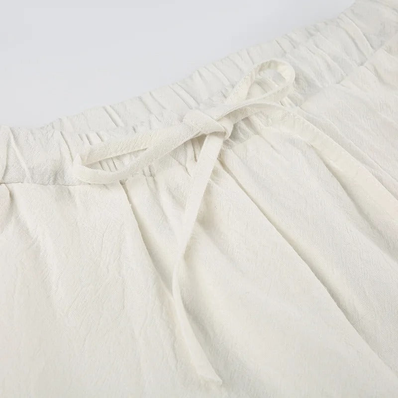 Pantalones de lino de verano para mujer