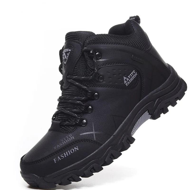 Zapatillas de cuero impermeables para hombre