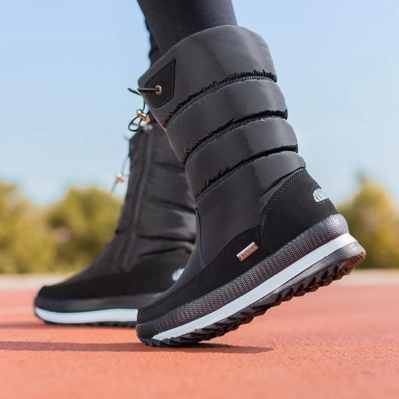 Botas de invierno gruesas y suaves para mujer.