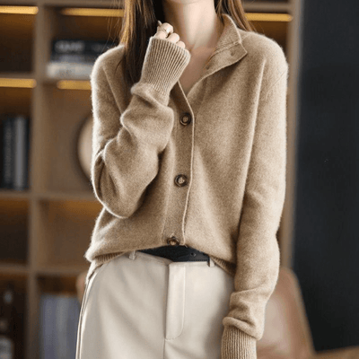 Darla Cardigan in cashmere da donna - Maglia morbida ed elegante dalla vestibilità confortevole