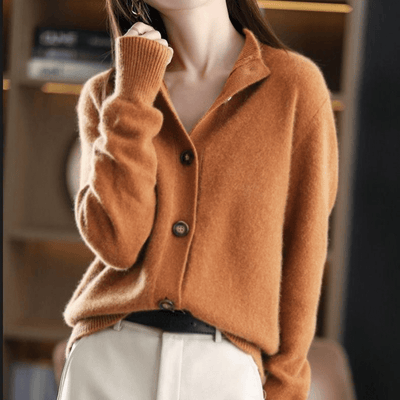 Darla Cardigan in cashmere da donna - Maglia morbida ed elegante dalla vestibilità confortevole