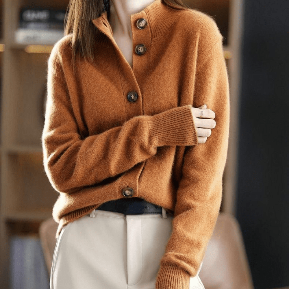 Darla Cardigan in cashmere da donna - Maglia morbida ed elegante dalla vestibilità confortevole