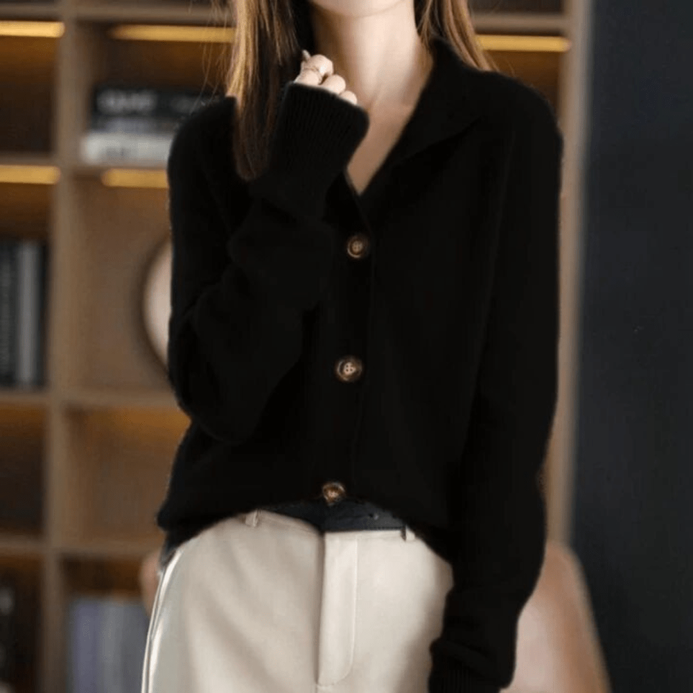 Darla Cardigan in cashmere da donna - Maglia morbida ed elegante dalla vestibilità confortevole