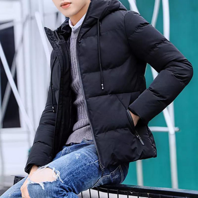Chaqueta polar con capucha para hombre
