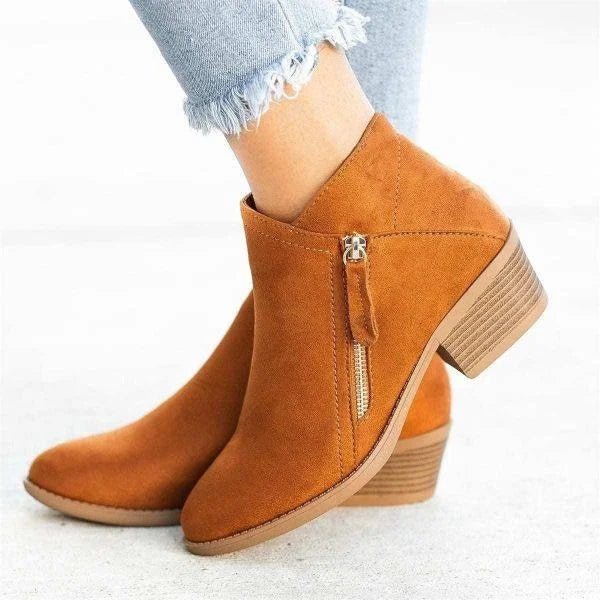 Women's zip boots