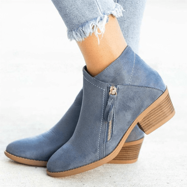Women's zip boots
