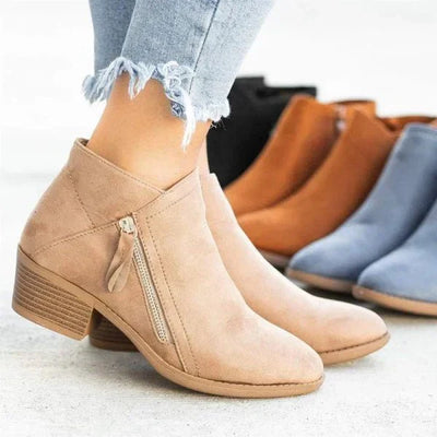 Women's zip boots