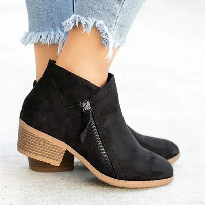 Women's zip boots