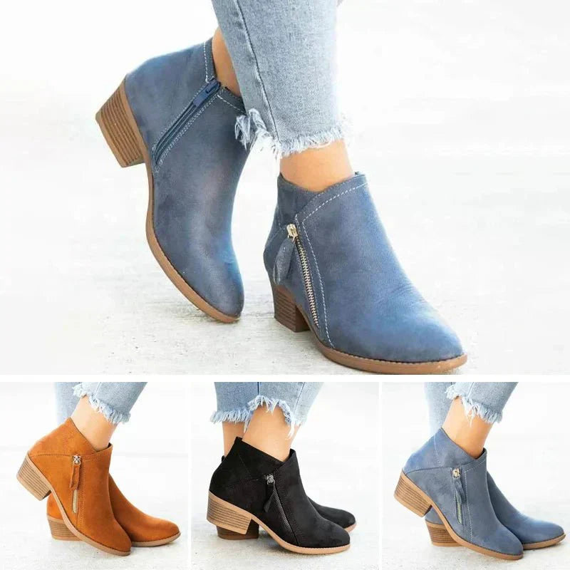Women's zip boots