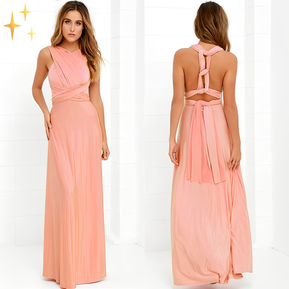 Vestido cruzado de mujer